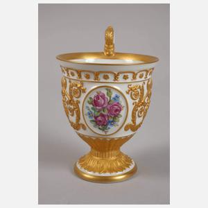 KPM Berlin Prunktasse und Mokkatasse Historismus