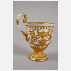 KPM Berlin Prunktasse und Mokkatasse Historismus