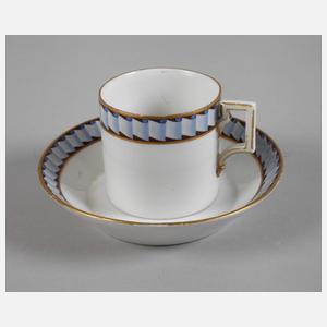 KPM Berlin Sammeltasse mit Untertasse Empire