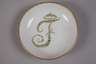 Meissen Monogrammtasse mit Untertasse