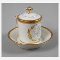 Meissen Deckeltasse Reliefportrait111