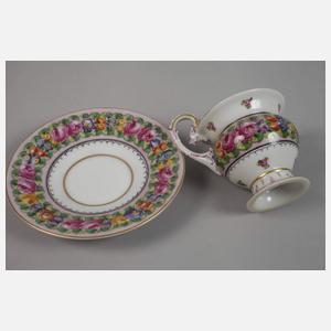 Sammeltasse Blumenmalerei