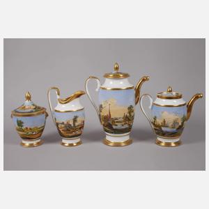 Kaffeeservice Landschaftsmalerei