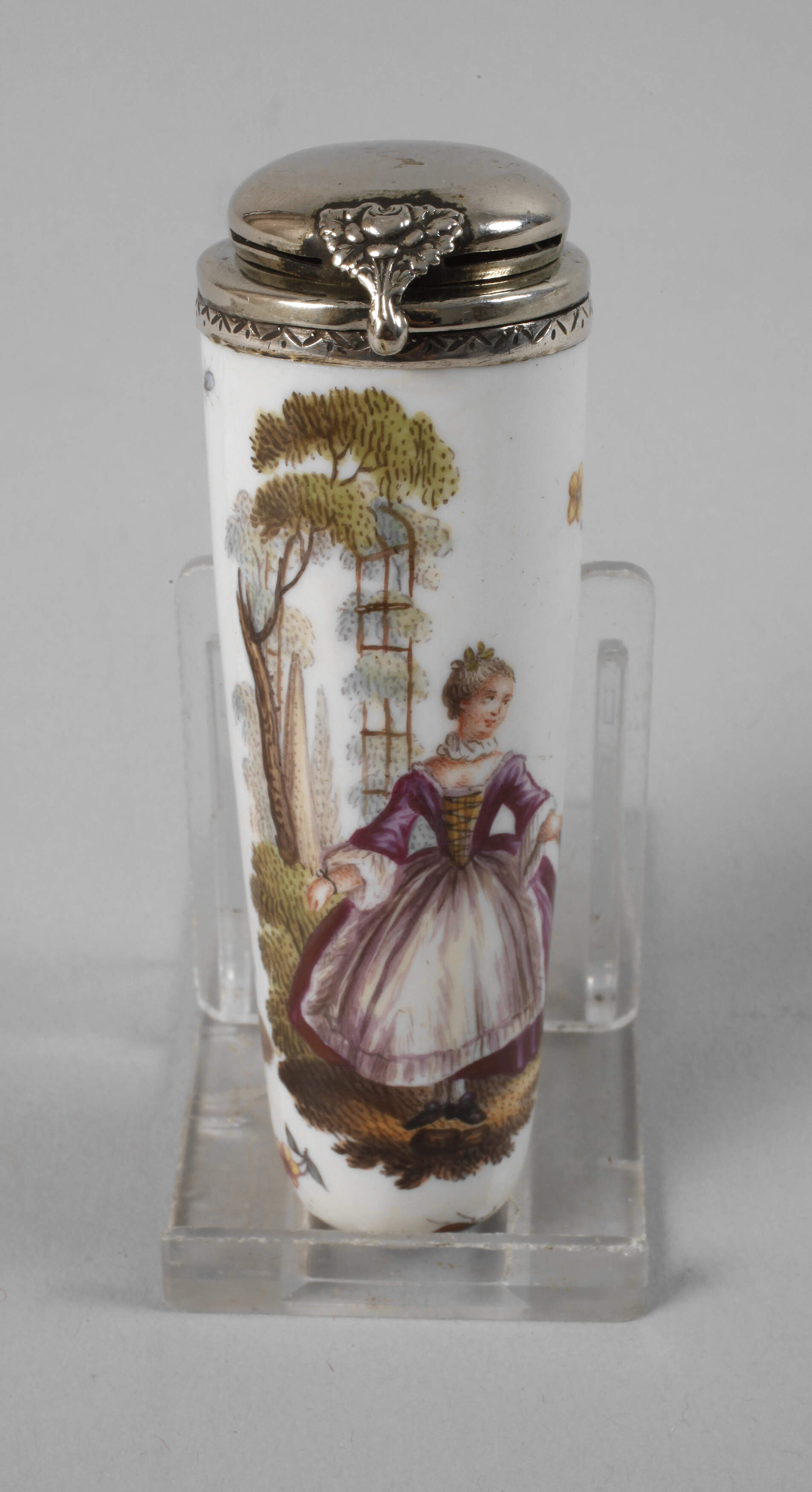 Porzellanetui Watteaumalerei