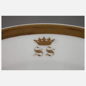 Frankreich drei Ansichtenteller Biedermeier