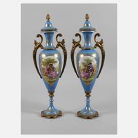 Frankreich Paar Cassoletten mit Montur111