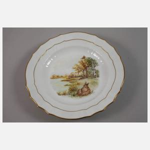 Kopenhagen Paar Speiseteller im Fauna-Danica-Stil