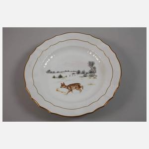 Kopenhagen Paar Speiseteller im Fauna-Danica-Stil