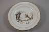 Kopenhagen Paar Speiseteller im Fauna-Danica-Stil