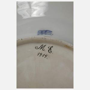 Kopenhagen Servierplatte "Sächsische Blume"