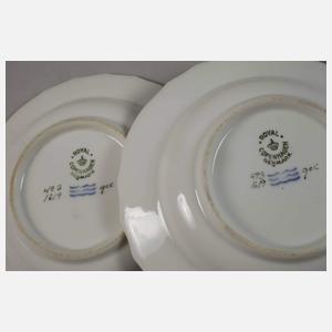 Kopenhagen zwei Dessertschalen "Sächsische Blume"