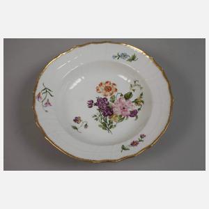 Kopenhagen Tellerset "Sächsische Blume"