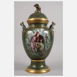 Kopenhagen Deckelvase "Romeo und Julia"