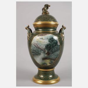 Kopenhagen Deckelvase "Romeo und Julia"