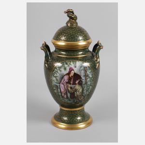 Kopenhagen Deckelvase "Romeo und Julia"