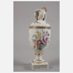 Kopenhagen Deckelvase mit Puttenknauf