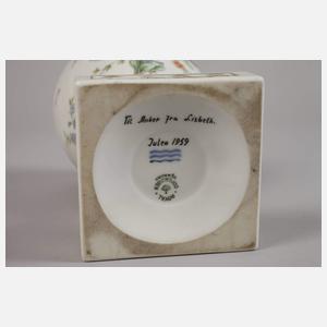 Kopenhagen Deckelvase mit Puttenknauf