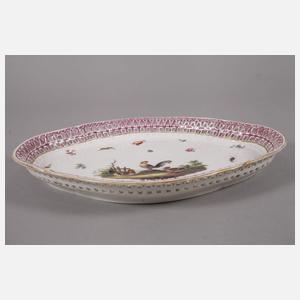 KPM Berlin Korbschale mit Vogelmotiv