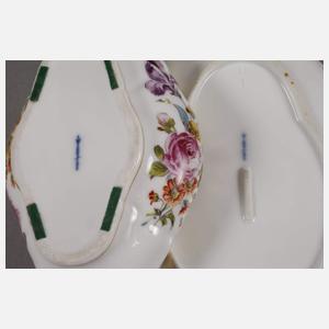 KPM Berlin kleine Dose und Schale Hausmalerei