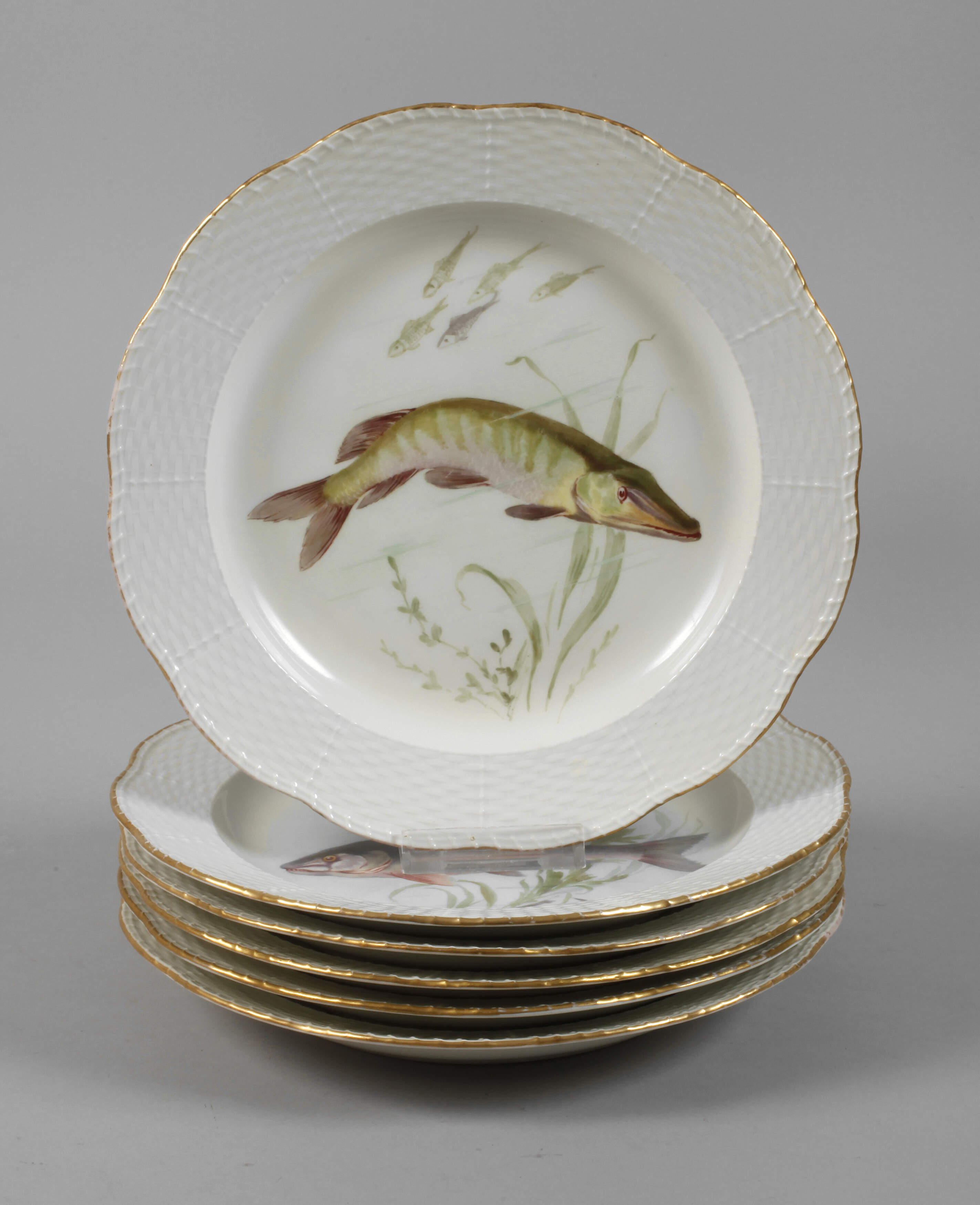 KPM Berlin sechs Fischteller