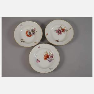 KPM Berlin sechs Suppenteller Weichmalerei