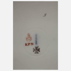 KPM Berlin sechs Speiseteller Weichmalerei