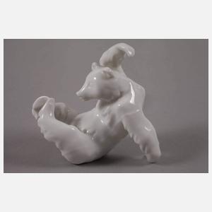 KPM Berlin "Schreitender Bär" und ”Bär, spielend”