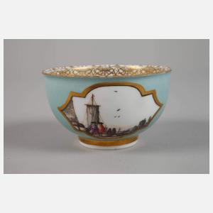Meissen Koppchen Kauffahrteiszene