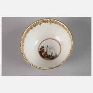 Meissen Koppchen Kauffahrteiszene
