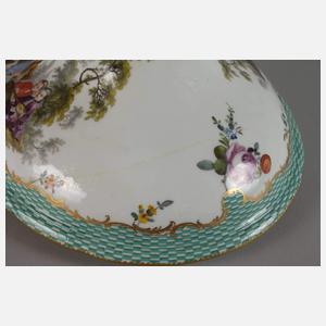 Meissen Deckelterrine Figurenmalerei