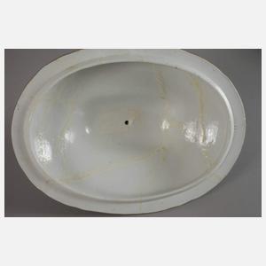 Meissen Deckelterrine Figurenmalerei