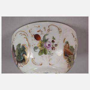 Meissen Teetasse mit Untertasse Vogelmalerei