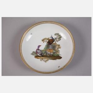 Meissen Teetasse mit Untertasse Vogelmalerei
