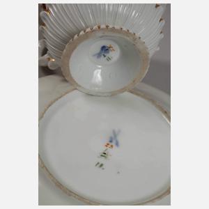 Meissen zwei Biedermeiertassen "Pressglasmuster"