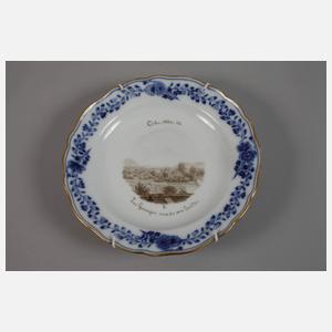 Meissen zwei kleine Ansichtenteller