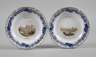 Meissen zwei kleine Ansichtenteller