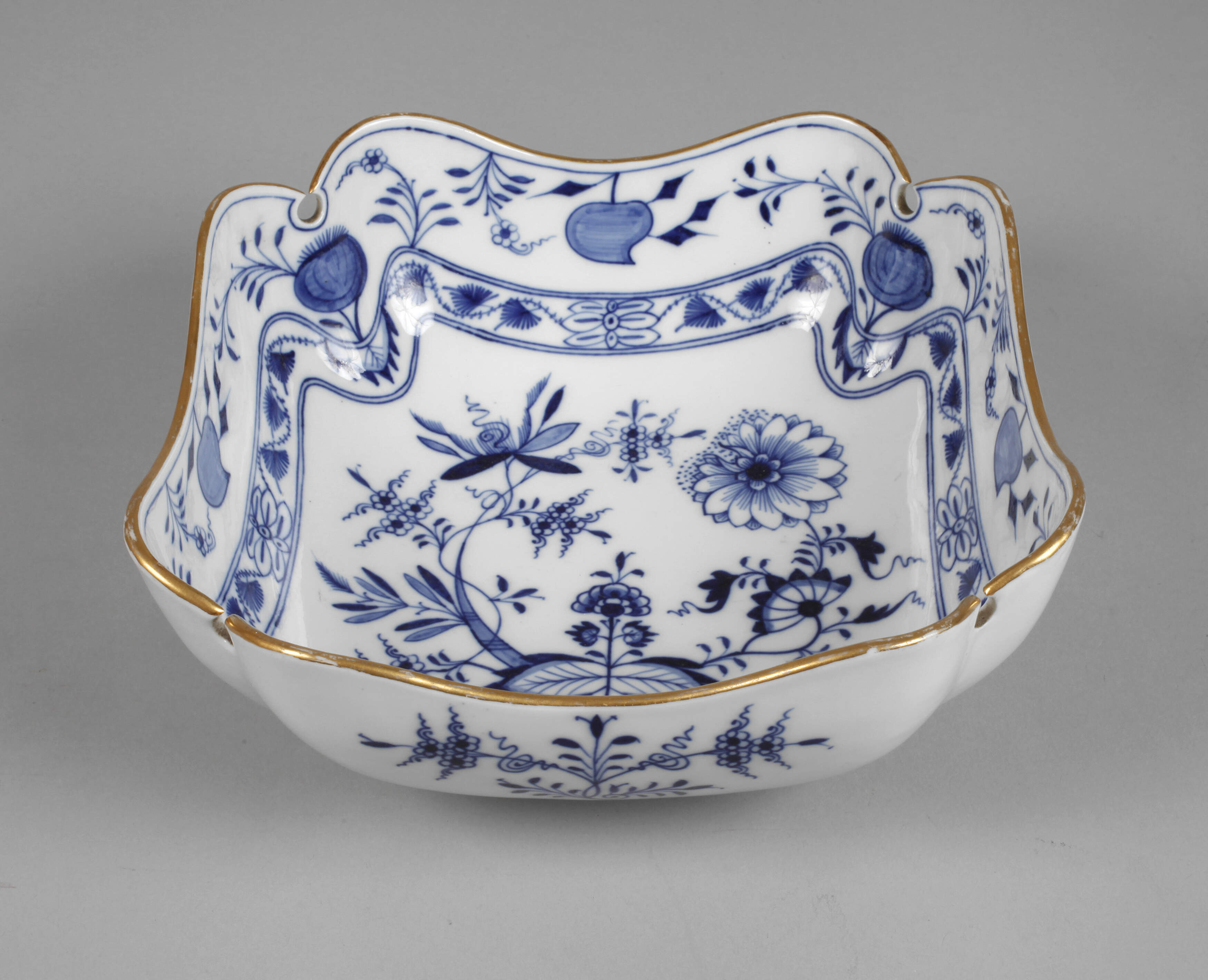 Meissen Carré-Schale "Zwiebelmuster"