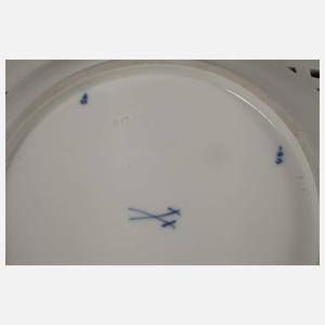 Meissen Tafelaufsatz und Platte "Zwiebelmuster"