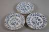 Meissen sechs Speiseteller "Zwiebelmuster"