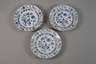 Meissen sechs Speiseteller "Zwiebelmuster"