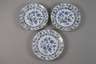 Meissen sechs Speiseteller "Zwiebelmuster"
