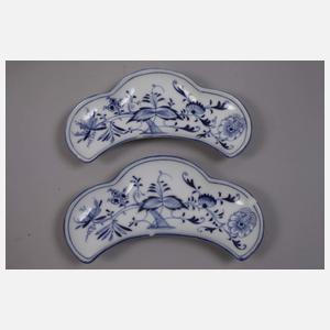 Sechs Grätenschalen Zwiebelmuster