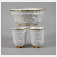 Meissen drei Teile aus dem Schwanenservice111