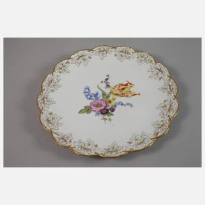 Meissen Prunkplatte "Blumenbukett"