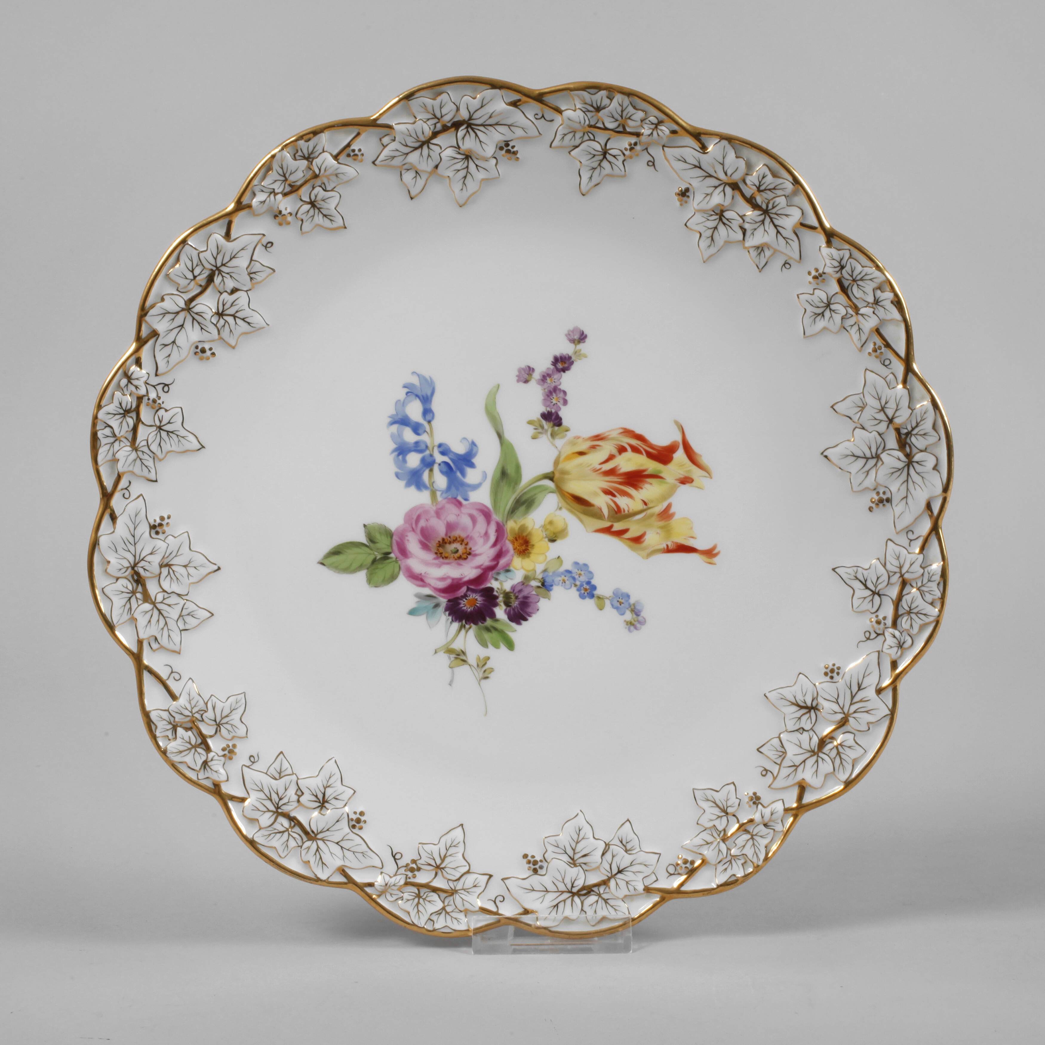 Meissen Prunkplatte "Blumenbukett"