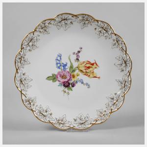 Meissen Prunkplatte "Blumenbukett"