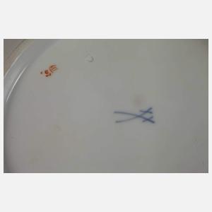 Meissen Prunkteller Streublümchendekor