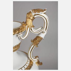 Meissen große prunkvolle "Henkelvase"