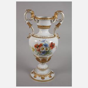 Meissen große prunkvolle "Henkelvase"