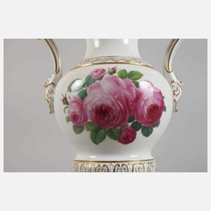 Meissen Prunkvase "Rote Rose"